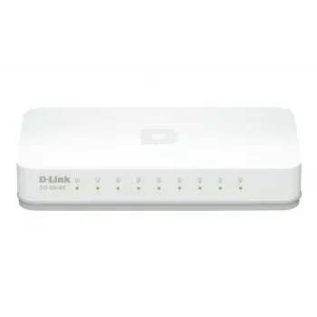 D-Link GO-SW-8E/E switch de red no gestionado Fast Ethernet (10/100) blanco