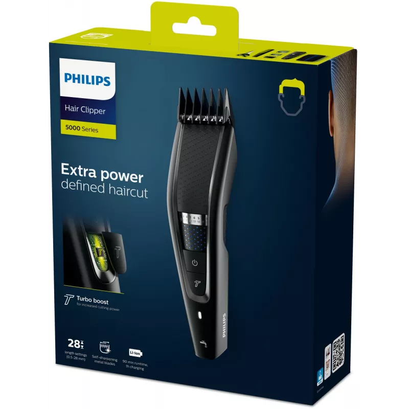 Philips Serie 5000 cortapelos HC5632/15, lavable