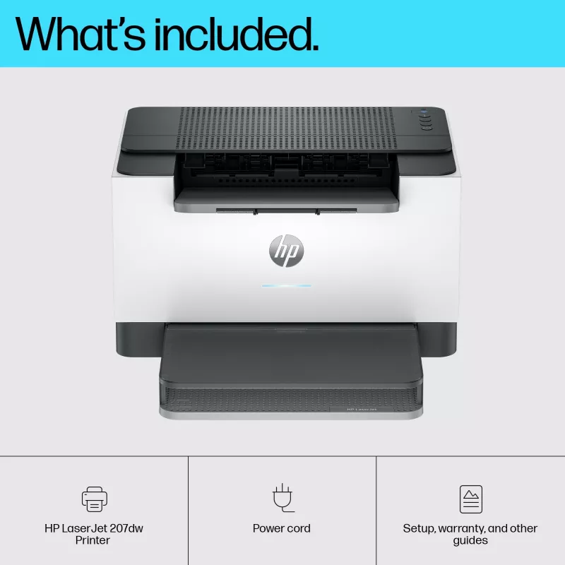 Impresora HP LaserJet M207dw, láser, 600 x 600 DPI, A4, 27 páginas/min, dúplex, gris, blanco