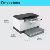 Impresora HP LaserJet M207dw, láser, 600 x 600 DPI, A4, 27 páginas/min, dúplex, gris, blanco
