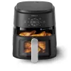 Freidora Philips serie 2000 NA221/00 individual 4,2 L independiente 1500 W freidora de aire negro, plata