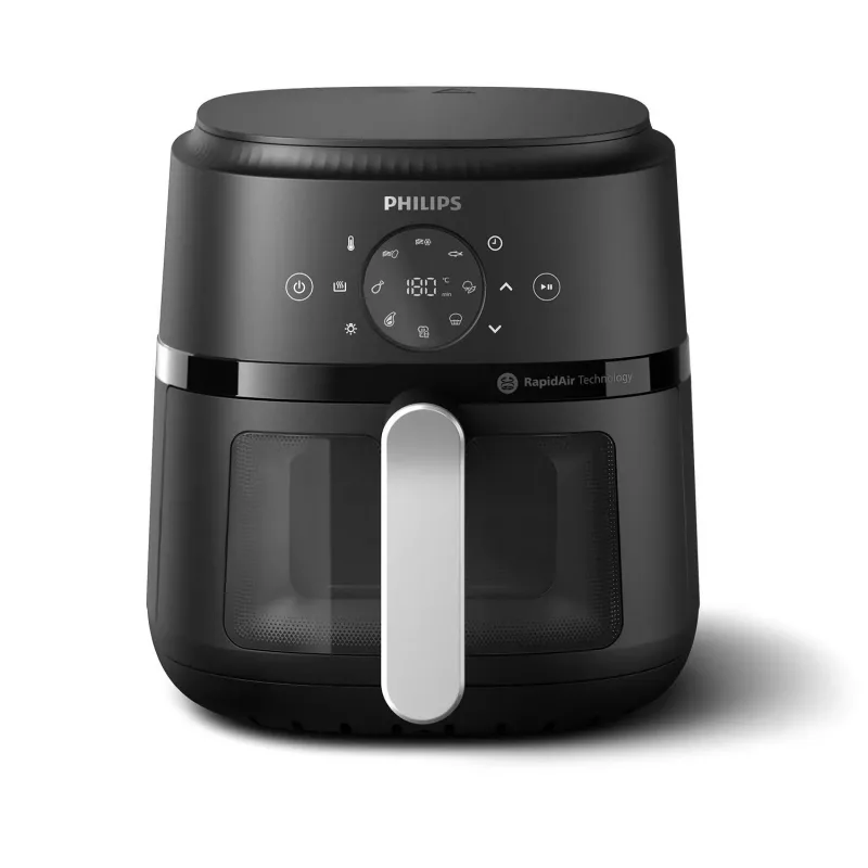 Freidora Philips serie 2000 NA221/00 individual 4,2 L independiente 1500 W freidora de aire negro, plata