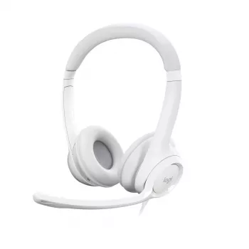 Auriculares LOGITECH – H390 – USB-A – Blanco crema