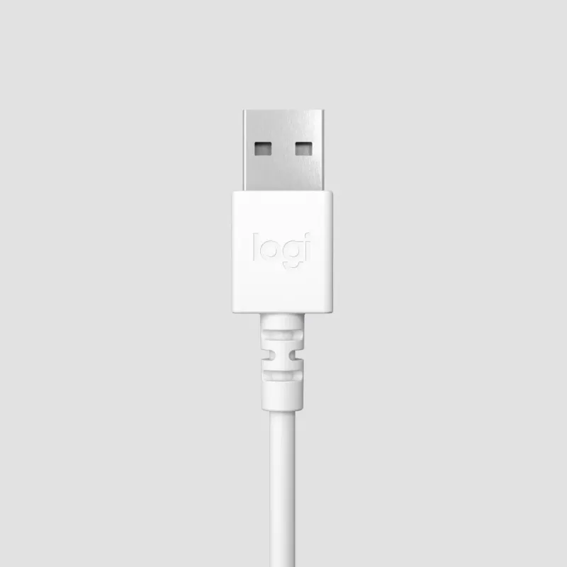 Auriculares LOGITECH – H390 – USB-A – Blanco crema