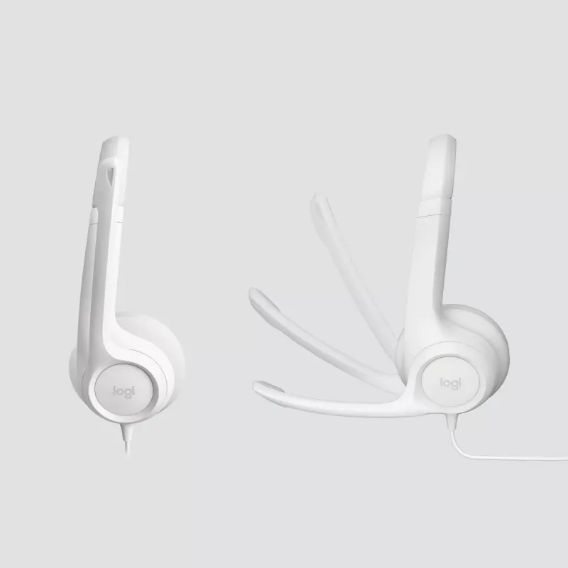 Auriculares LOGITECH – H390 – USB-A – Blanco crema