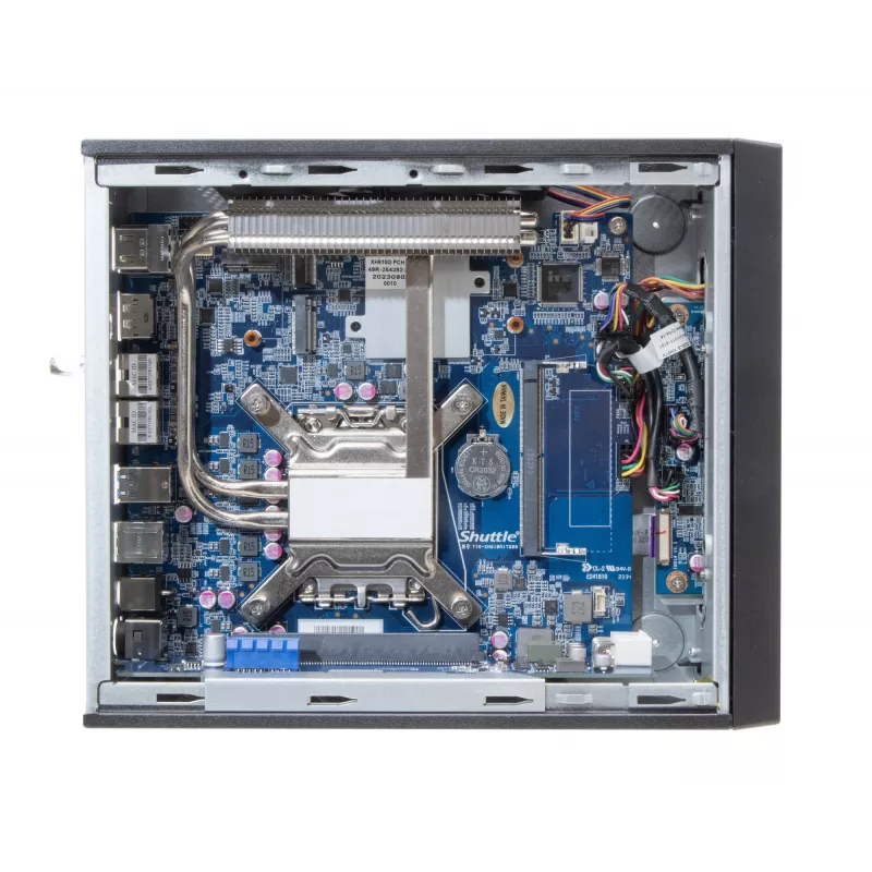 Barebone Shuttle XPC slim XH610G2 - S1700, Intel H610, 1xDP, 2xHDMI, 2 ranuras PCIe (1x 16X y 1x X1), 2x Intel LAN (1G + 2.5G), 8x USB, 1x 2,5