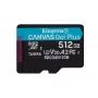 Kingston Technology 512GB microSDXC Canvas Go Plus Gen4 200R A2 U3 pack individual sin ADP