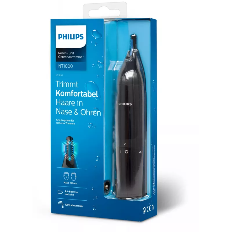 Recortador de nariz Philips Norelco Series 1000 Recortador de nariz series 1000 NT1650/16 Recortador de pelo de nariz y orejas