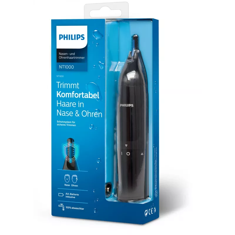 Recortador de nariz Philips Norelco Series 1000 Recortador de nariz series 1000 NT1650/16 Recortador de pelo de nariz y orejas