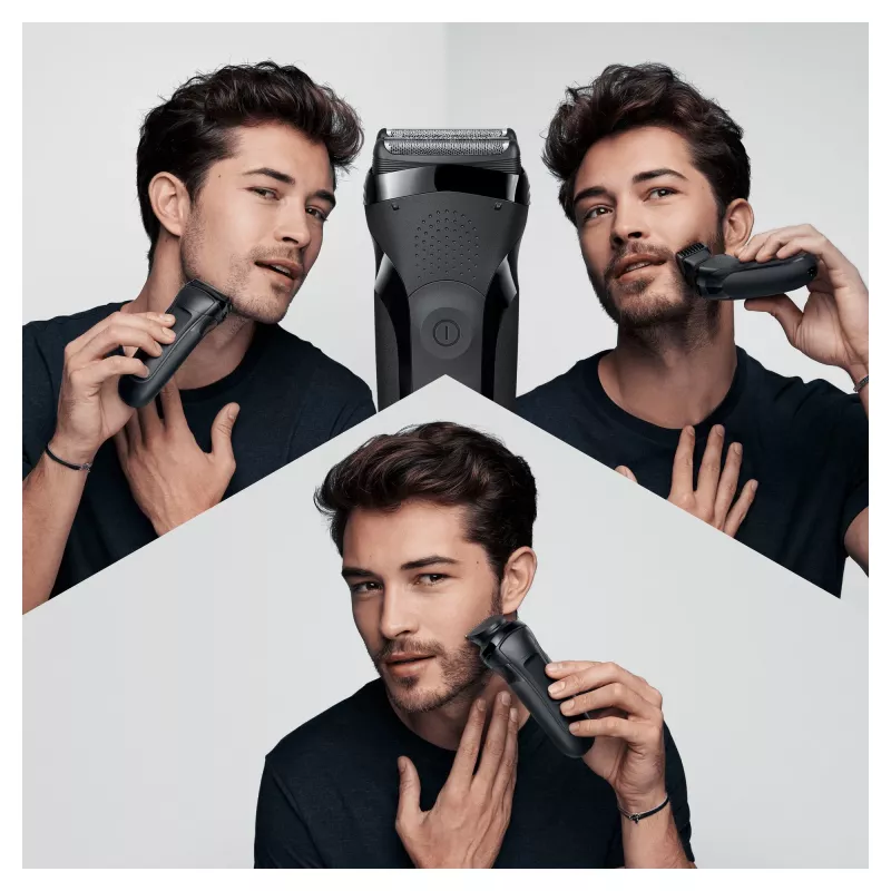 Braun Series 3 Shave&Style 300BT afeitadora eléctrica, afeitadora para hombre, negra
