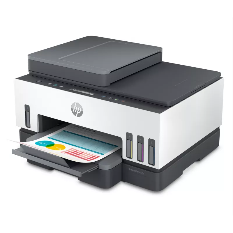 HP Smart Tank 7305 impresora inalámbrica todo en uno color, impresión a doble cara; copiadora, escáner