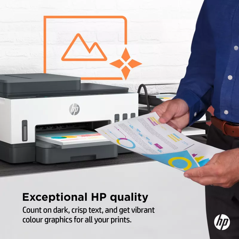 HP Smart Tank 7305 impresora inalámbrica todo en uno color, impresión a doble cara; copiadora, escáner