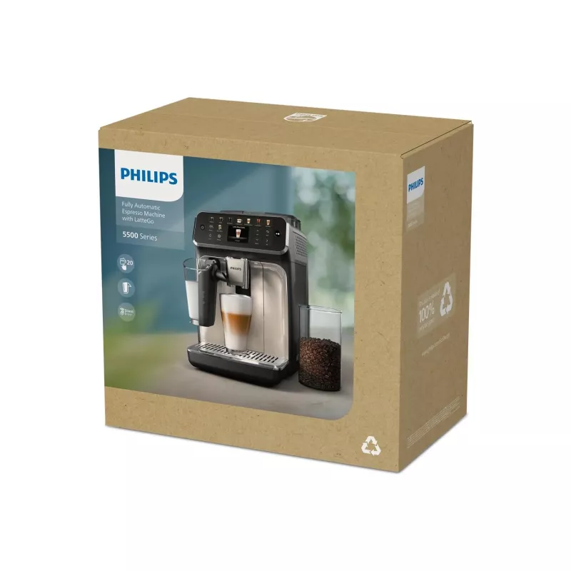 Philips 5500 Serie EP5547/90 cafetera máquina de espresso superautomática 1,8 L