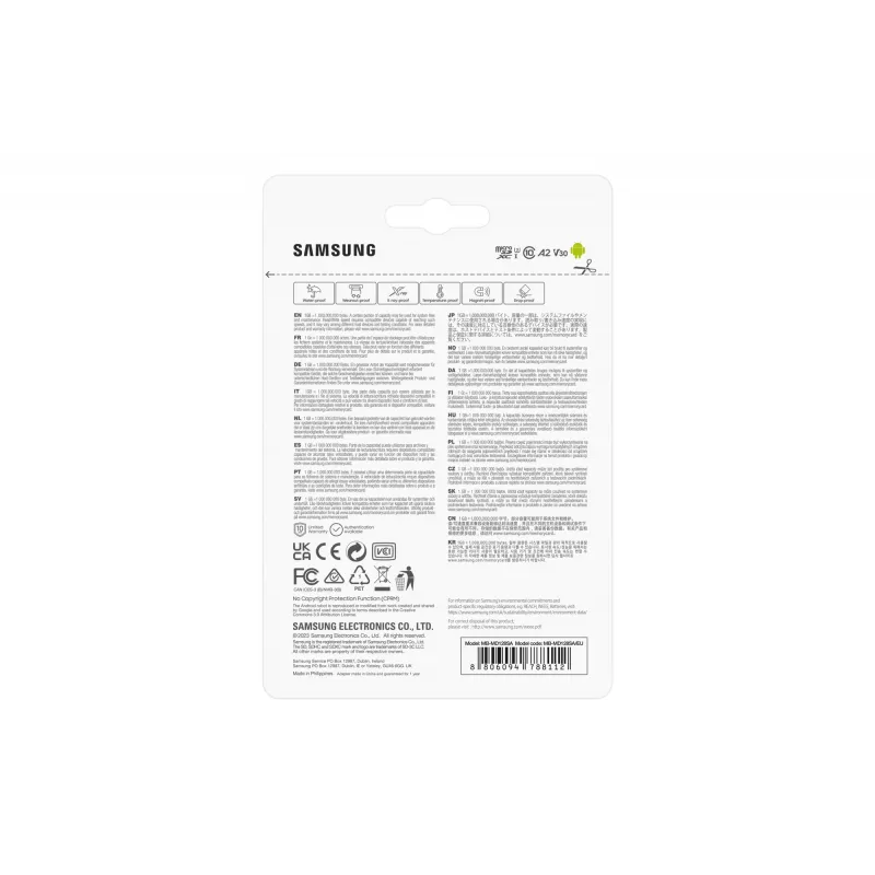 Samsung MB-MD128SA/EU Tarjeta de memoria 128 GB MicroSDXC UHS-I Class 10