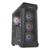 GENESIS Irid 505 ARGB Torre Midi negra, transparente