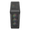 GENESIS Irid 505 ARGB Torre Midi negra, transparente
