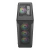 GENESIS Irid 505 ARGB Torre Midi negra, transparente