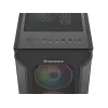 GENESIS Irid 505 ARGB Torre Midi negra, transparente