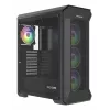 GENESIS Irid 505 ARGB Torre Midi negra, transparente