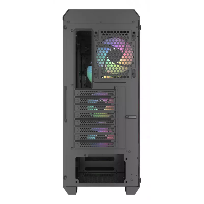 GENESIS Irid 505 ARGB Torre Midi negra, transparente