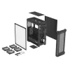 GENESIS Irid 505 ARGB Torre Midi negra, transparente