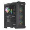 GENESIS Irid 505 ARGB Torre Midi negra, transparente