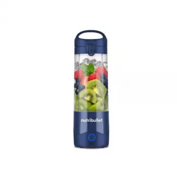 Batidora deportiva NUTRIBULLET Portable 0,475 L, a batería, cuchillas de acero inoxidable, recipiente de Tritan, azul oscuro