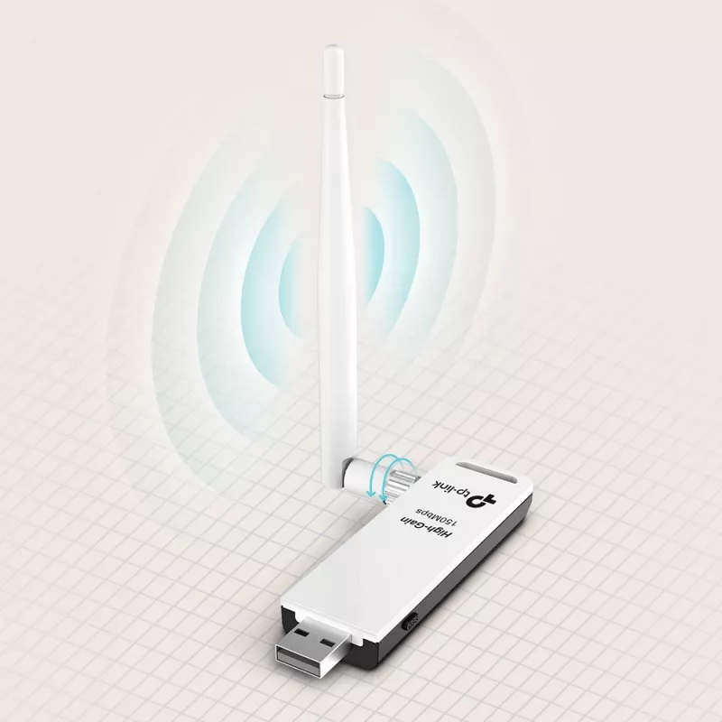 TP-Link TL-WN722N adaptador de red, WLAN 150 Mbit/s, USB, Wi-Fi 4, 2,4 GHz