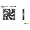 be quiet Pure Wings 3 120mm PWM Ventilador para caja de ordenador 12 cm negro 1 unidad