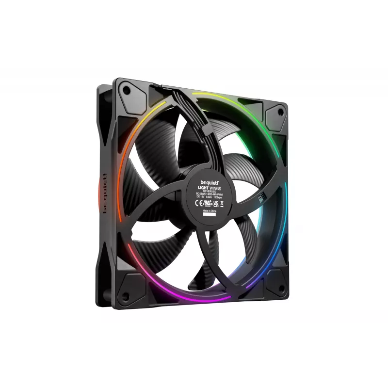 be quiet! Light Wings 140 mm PWM Reverse Ventilador para caja negro 14 cm 1 ud.