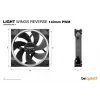 be quiet! Light Wings 140 mm PWM Reverse Ventilador para caja negro 14 cm 1 ud.