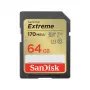 SanDisk Extreme Tarjeta de memoria SDXC 64GB, UHS-I, U3, V30 (SDSDXV2-064G-GNCIN)