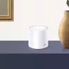 TP-Link AX1800 Whole Home Mesh Wi-Fi 6 System, blanco, interior, router mesh, alimentación, FCC