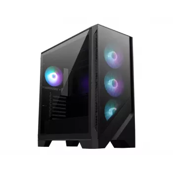 MSI MAG FORGE 321R AIRFLOW caja de ordenador semitorre negra, transparente