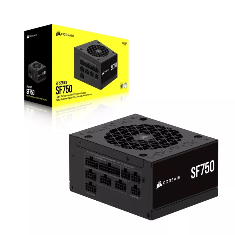 CORSAIR fuente de alimentación - SF Series SF750 totalmente modular 80 Plus Platinum SFX