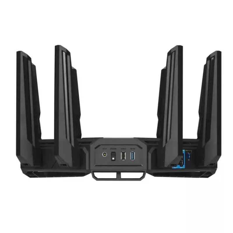 ASUS ROG Rapture GT-BE19000 router WLAN Multi-Gigabit Ethernet tribanda (2,4 GHz / 5 GHz / 6 GHz) negro, rojo