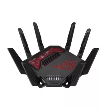 ASUS ROG Rapture GT-BE19000 router WLAN Multi-Gigabit Ethernet tribanda (2,4 GHz / 5 GHz / 6 GHz) negro, rojo