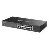 Switch Ethernet Gigabit L2 gestionado TP-Link Omada ES216G — 16 x RJ-45 10/100/1000, 32 Gbit/s, 8000 MAC, negro, montaje en rack