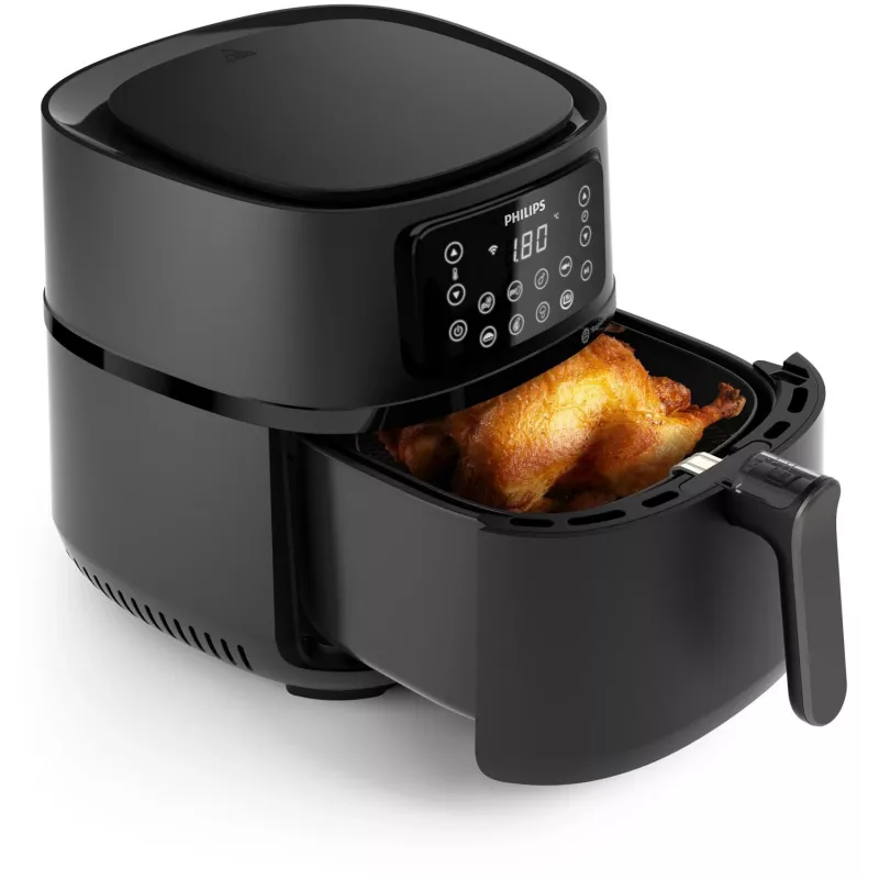Philips serie 5000 freidora de aire HD9285/90 XXL Connected, freidora de aire, 7,2 L, 1,4 kg, Rapid Air, 40 °C, 200 °C