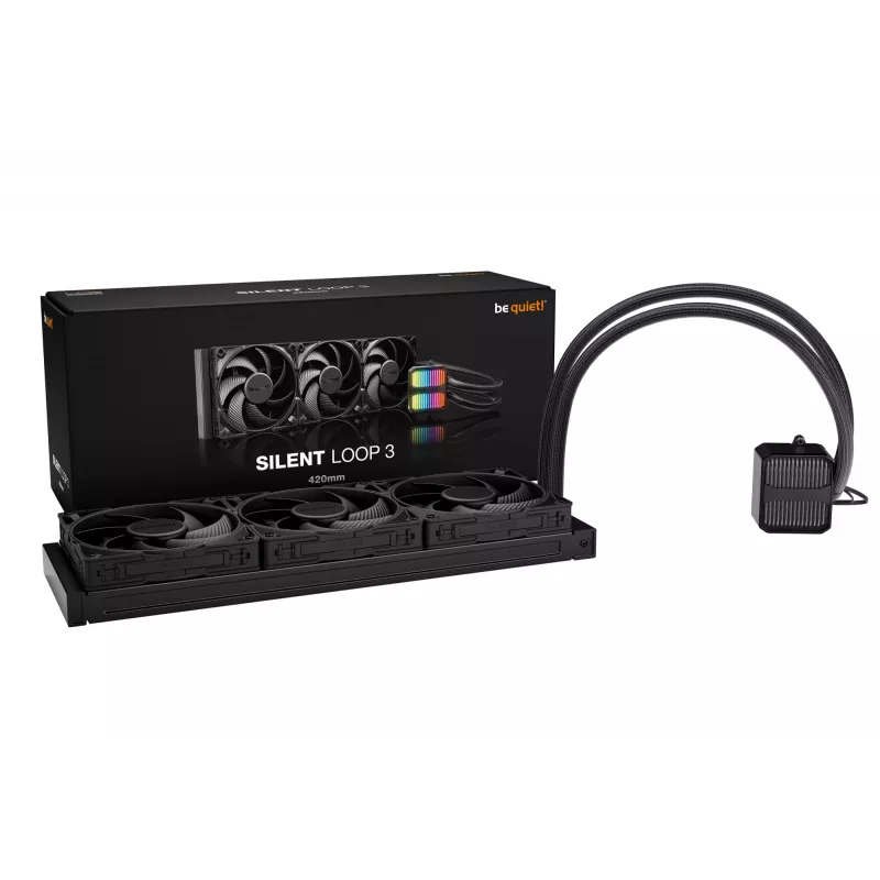 be quiet Silent Loop 3 420 mm refrigeración líquida todo en uno para procesador 14 cm negra 1 unidad