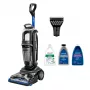 Bissell Revolution HydroSteam máquina de limpieza de alfombras de arrastre profunda negro, azul, titanio