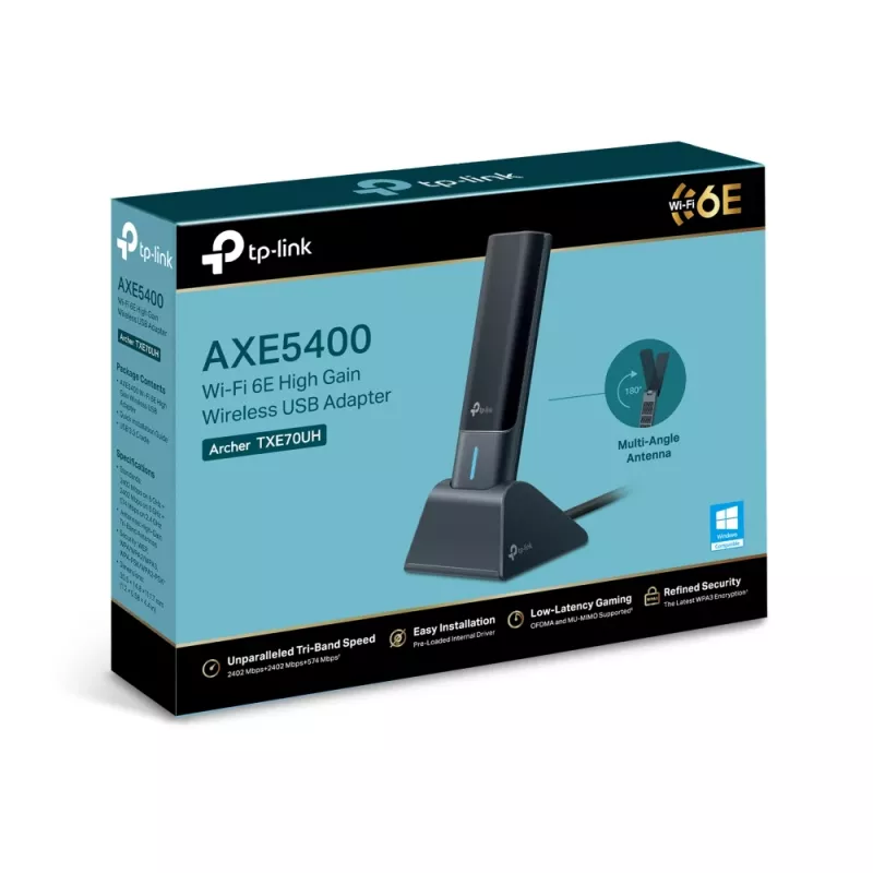 TP-Link Archer AXE5400 Wi-Fi 6E adaptador USB inalámbrico de alta ganancia