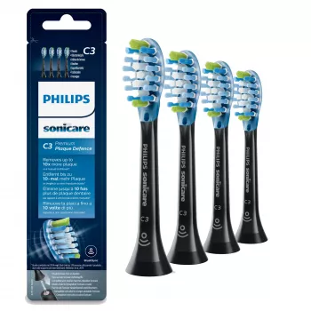Philips C3 Premium Plaque Defence HX9044/33 4x cabezales de cepillo de dientes sónico negro