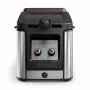 Tefal Clear Duo FR600D individual 0,65 L freidora de sobremesa 2000 W negra, acero inoxidable