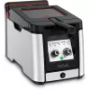 Tefal Clear Duo FR600D10 freidora, 3,5 l, 2000 W, acero inoxidable/negro