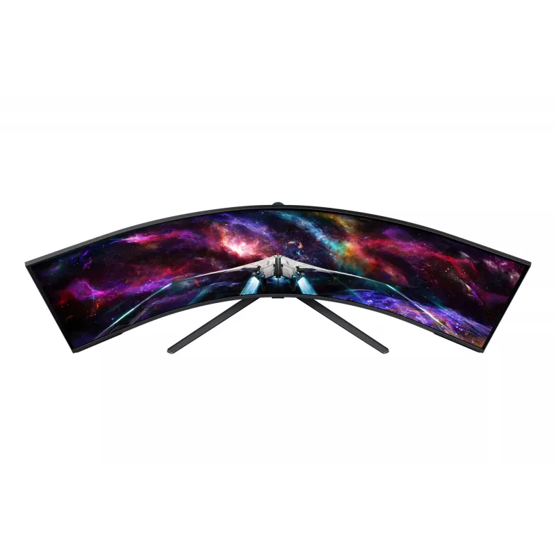 Samsung G95NC Monitor de ordenador 144,8 cm (57 inch) 7680 x 2160 píxeles Dual UHD LED Negro, Blanco