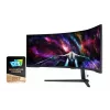 Samsung G95NC Monitor de ordenador 144,8 cm (57 inch) 7680 x 2160 píxeles Dual UHD LED Negro, Blanco