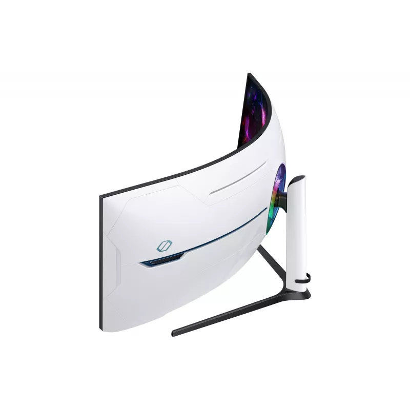 Samsung G95NC Monitor de ordenador 144,8 cm (57 inch) 7680 x 2160 píxeles Dual UHD LED Negro, Blanco