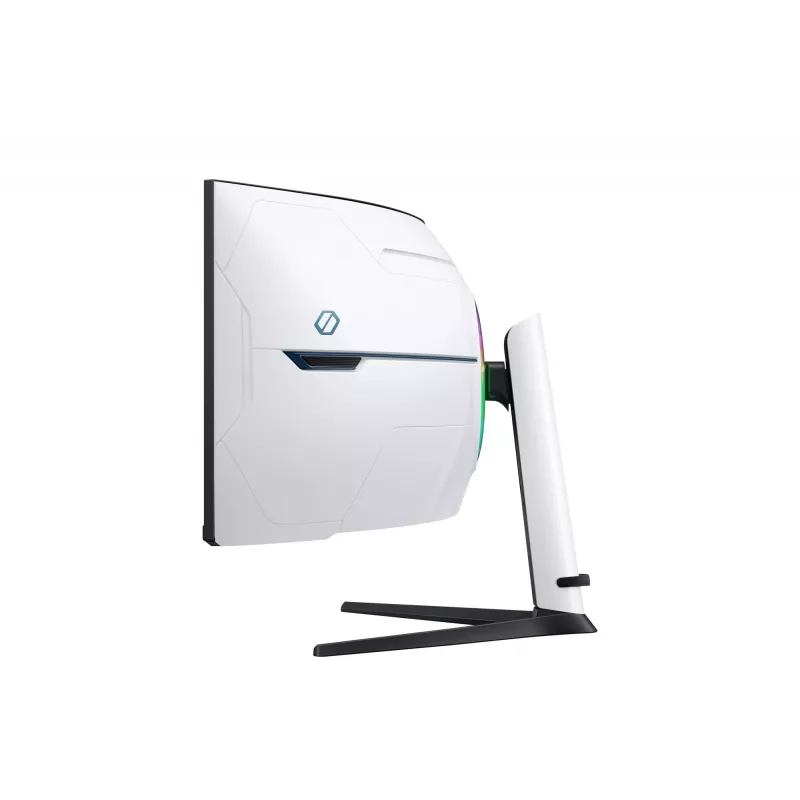 Samsung G95NC Monitor de ordenador 144,8 cm (57 inch) 7680 x 2160 píxeles Dual UHD LED Negro, Blanco
