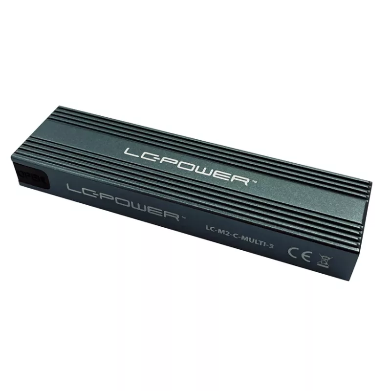 LC-Power LC-M2-C-NVME-3 carcasa para SSD M.2 NVMe, USB 3.2